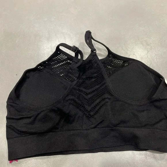 NWT So Seamless High Neck Bra Black Size Medium - Picture 4 of 5